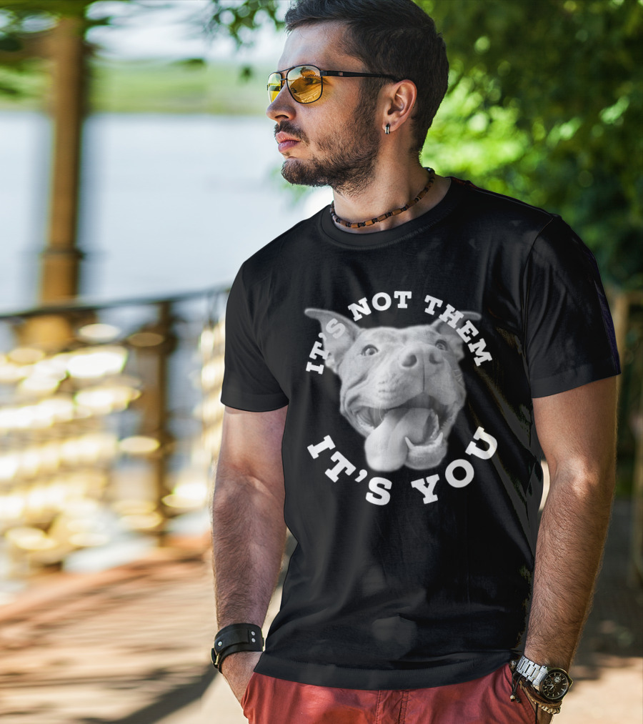 Dog Lover Pitbull Lover It's Not Them It's You T-Shirt