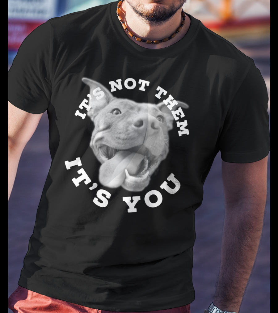 Dog Lover Pitbull Lover It's Not Them It's You T-Shirt