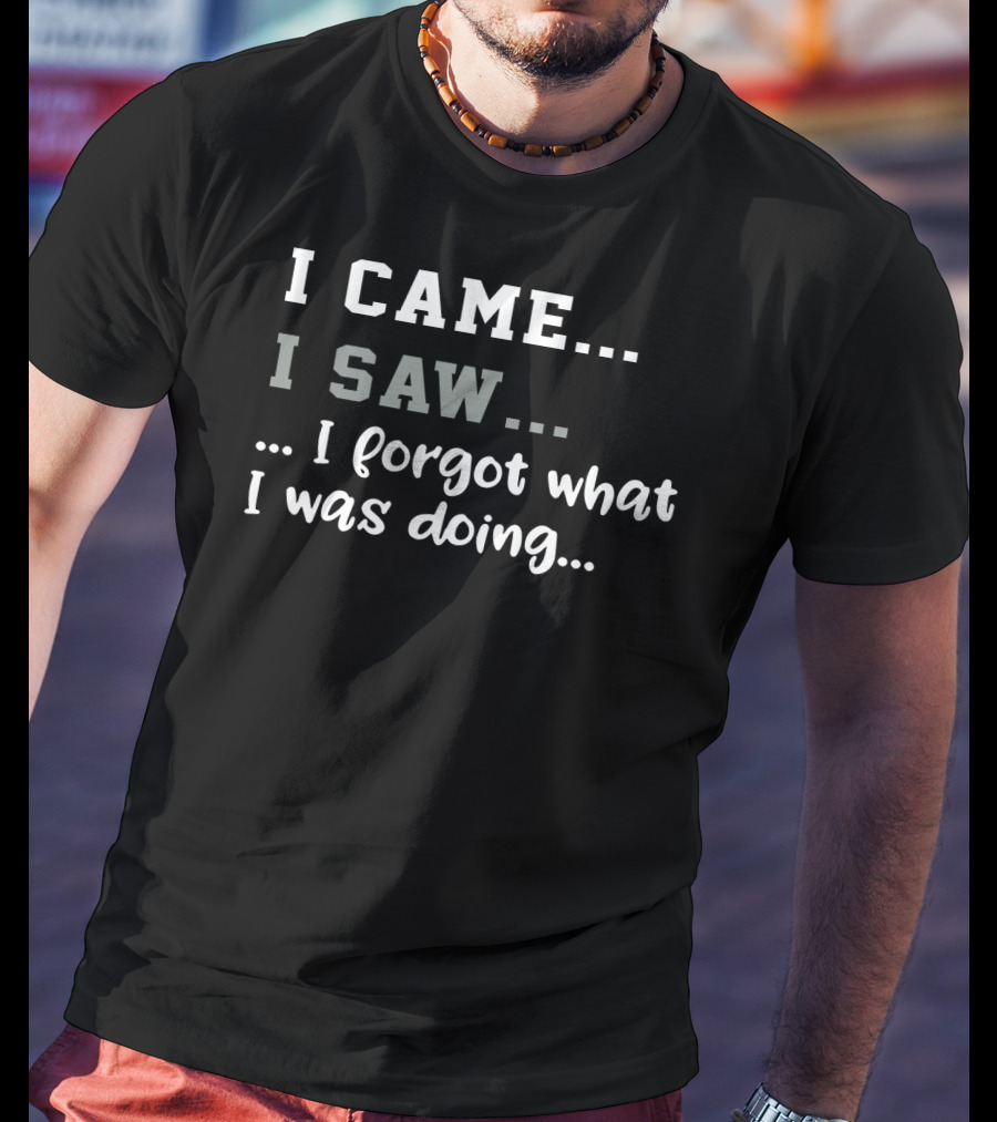 I Came I Saw I Forgot What I Was Doing T-Shirt