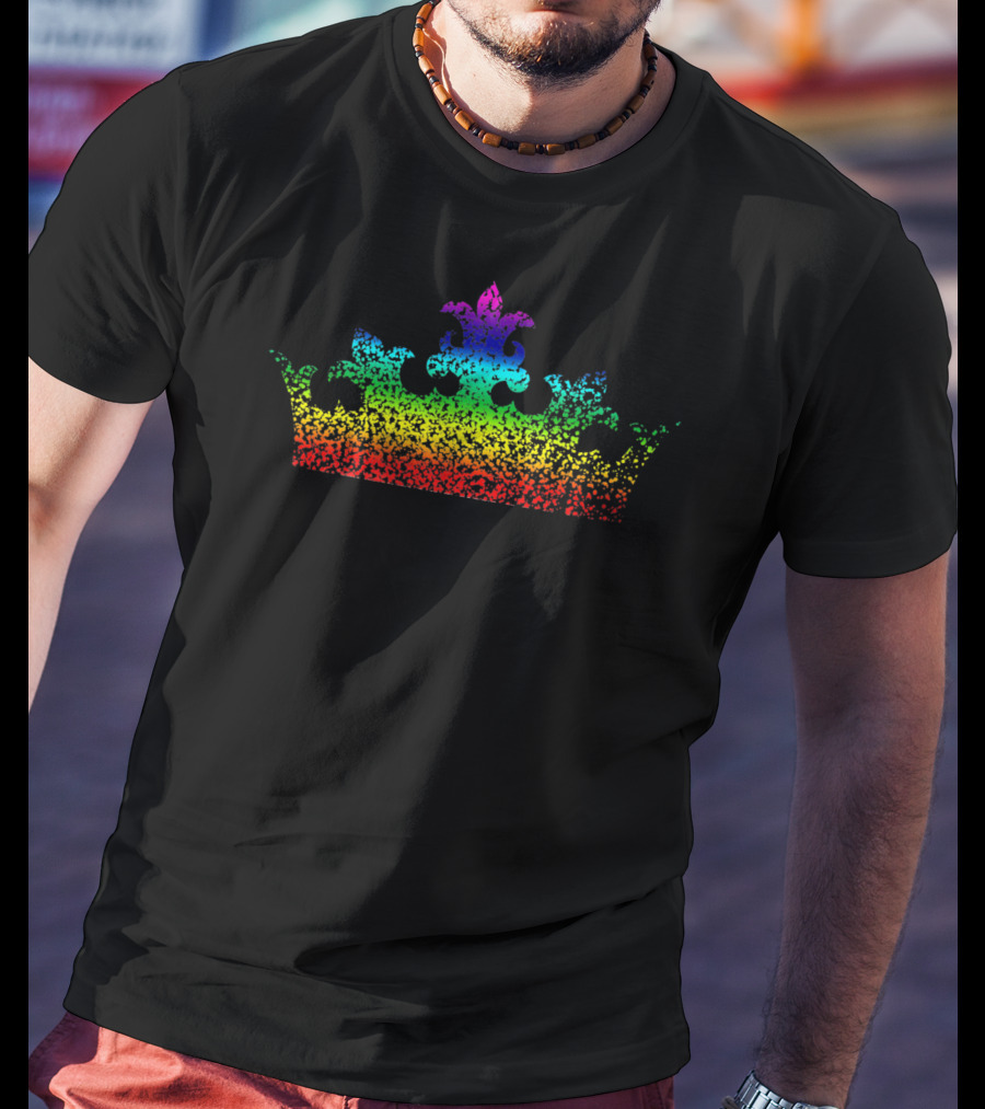King Queen Crown Rainbow Gay Pride T-Shirt