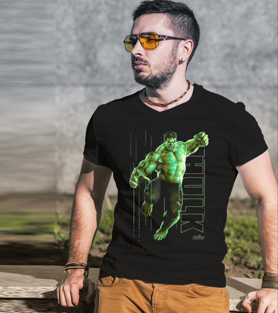 Marvel Avengers Infinity War Hulk Jump Smash T-Shirt