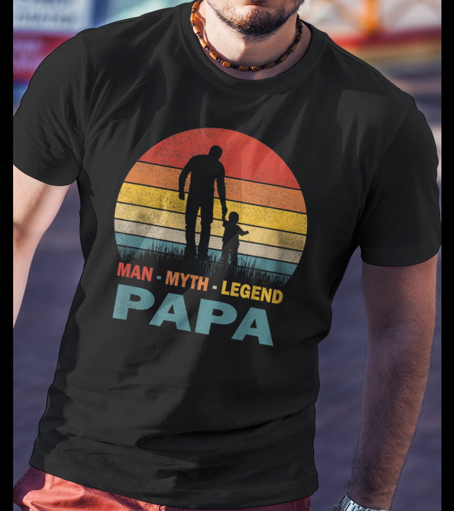PAPA Man Myth Legend Mens Papa T-Shirt