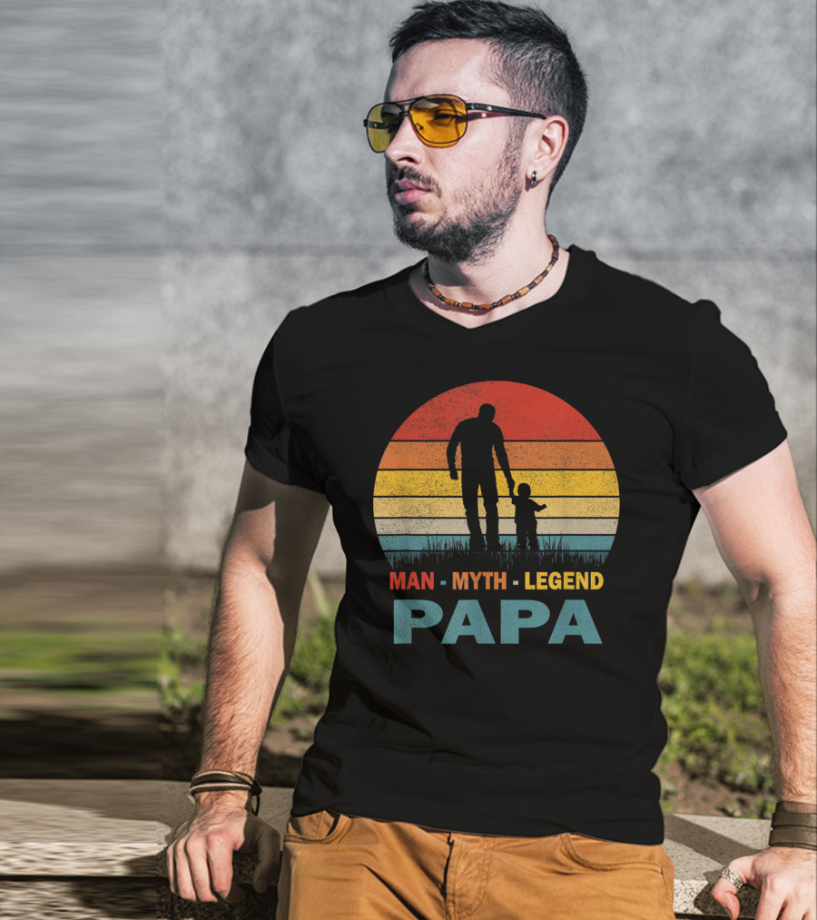 PAPA Man Myth Legend Mens Papa T-Shirt