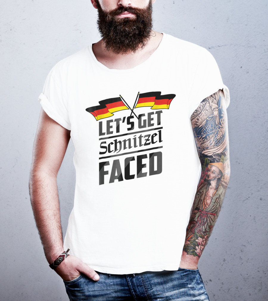 Let's Get Schnitzel Faced Oktoberfest Outfit Ideas Female Mens Girl T-Shirt