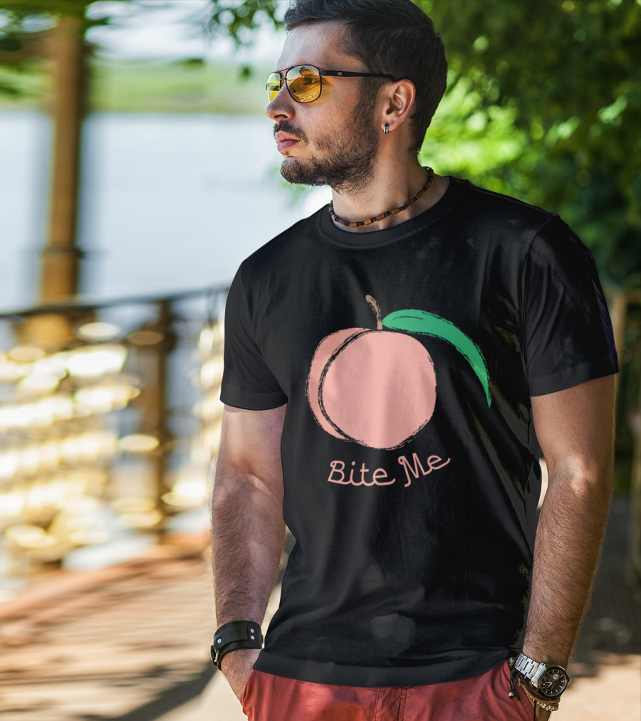 Peach Bite Me T-Shirt