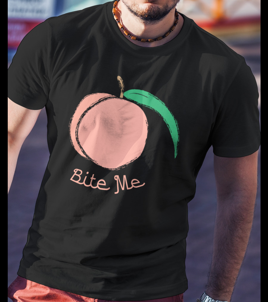 Peach Bite Me T-Shirt