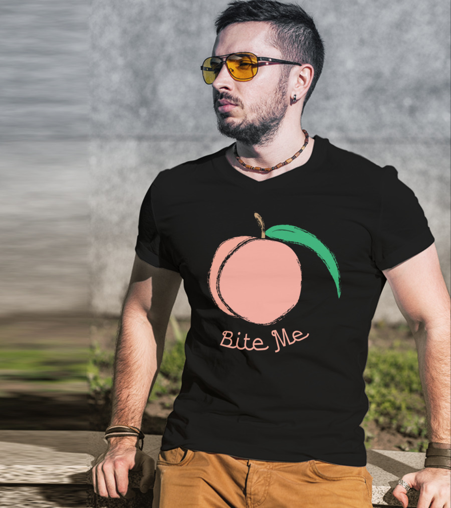Peach Bite Me T-Shirt