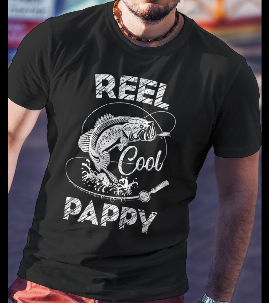 Reel Cool Pappy Fishing Father's Day Moments T-Shirt