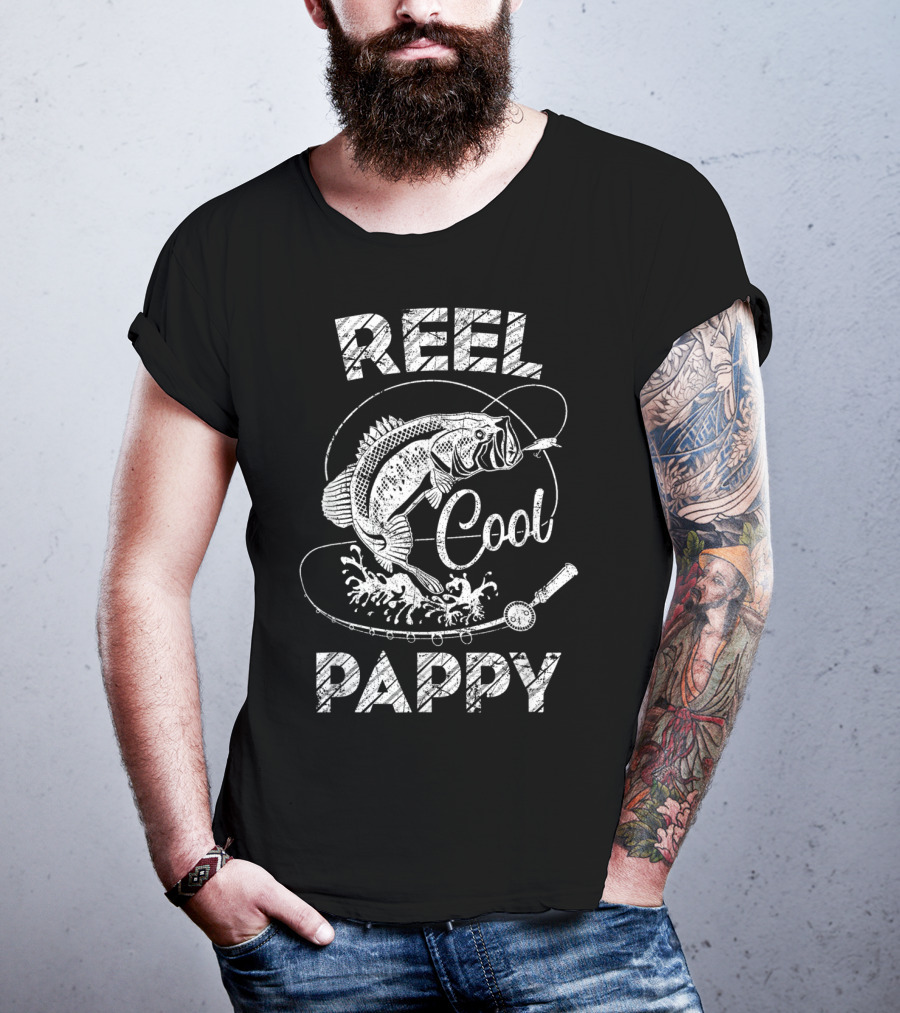 Reel Cool Pappy Fishing Father's Day Moments T-Shirt