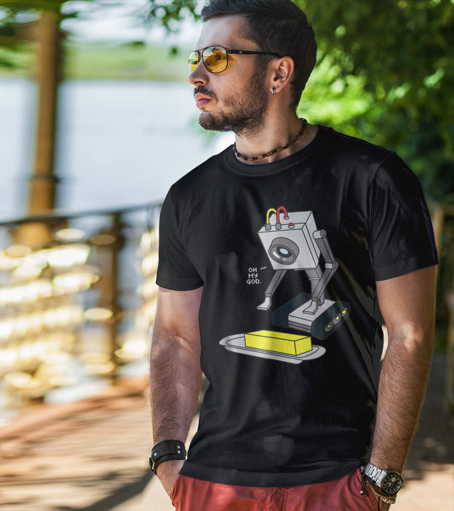 Rick And Morty Pass The Butter Oh My God Robot Scene T-Shirt