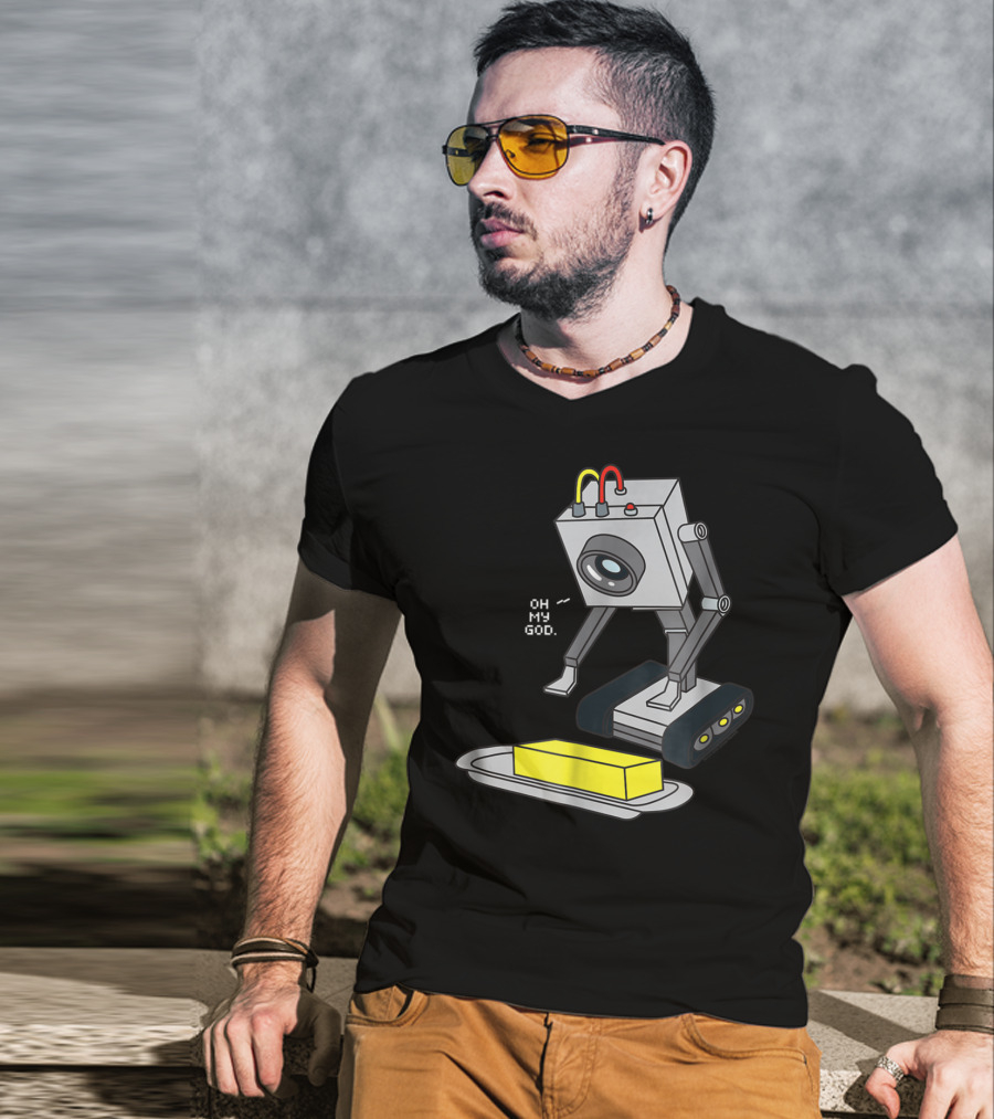 Rick And Morty Pass The Butter Oh My God Robot Scene T-Shirt