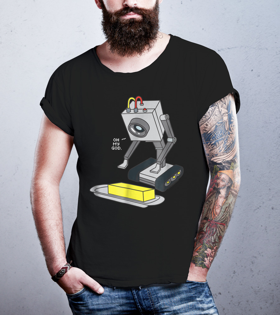 Rick And Morty Pass The Butter Oh My God Robot Scene T-Shirt