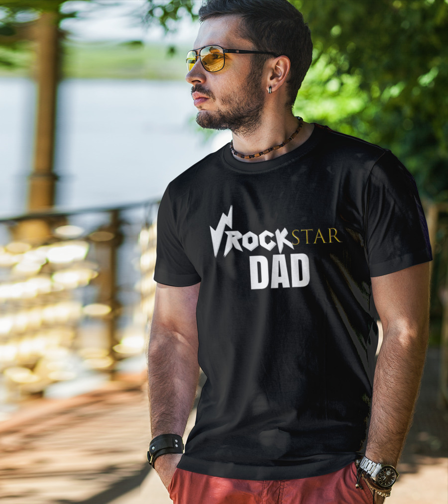 Rockstar Dad Birthday Party T-Shirt