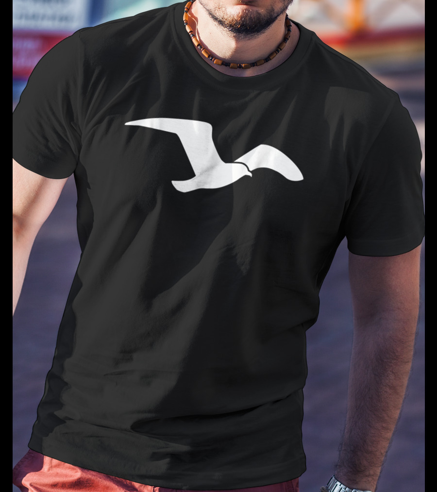 Seagull Silhouette Bird T-Shirt