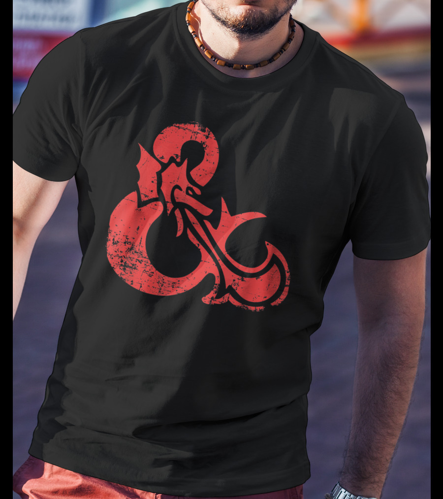 Dungeons And Dragons Red Ampersand Dragon T-Shirt