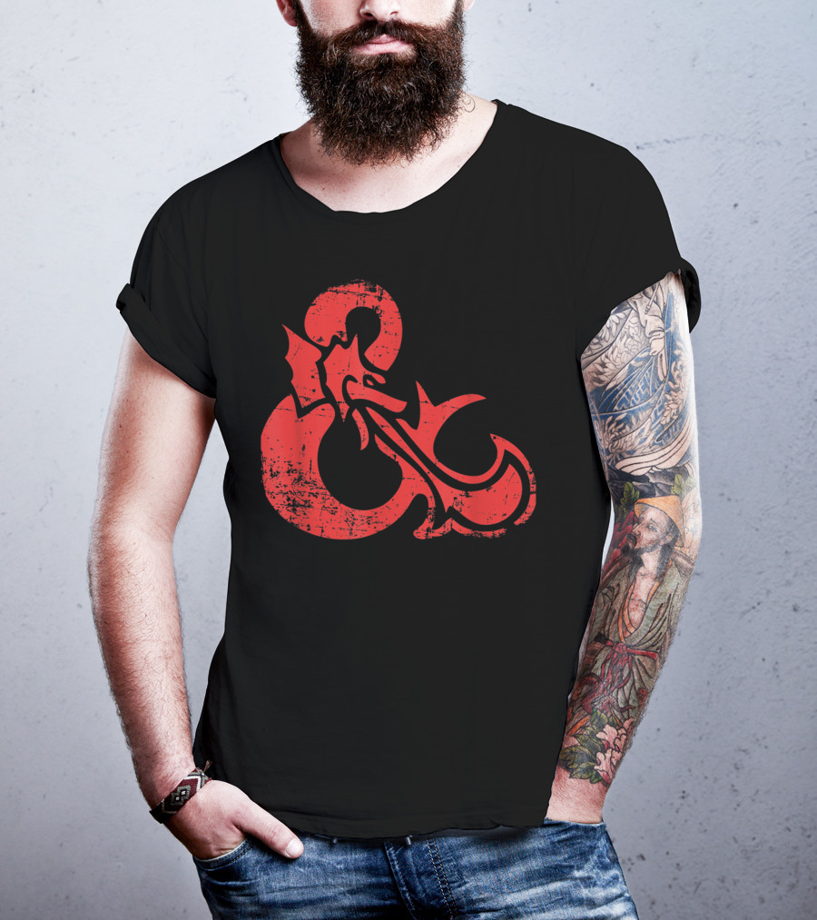 Dungeons And Dragons Red Ampersand Dragon T-Shirt