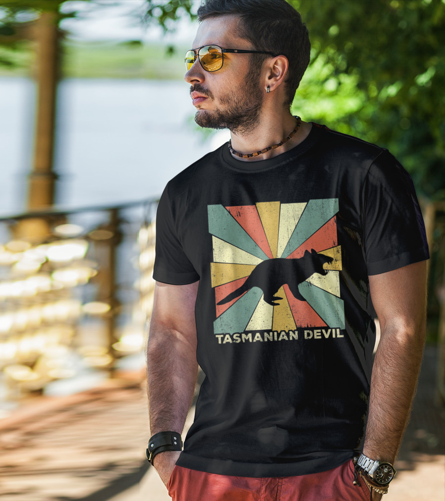 Vintage Tasmanian Devil Lover Style Animal Retro T-Shirt