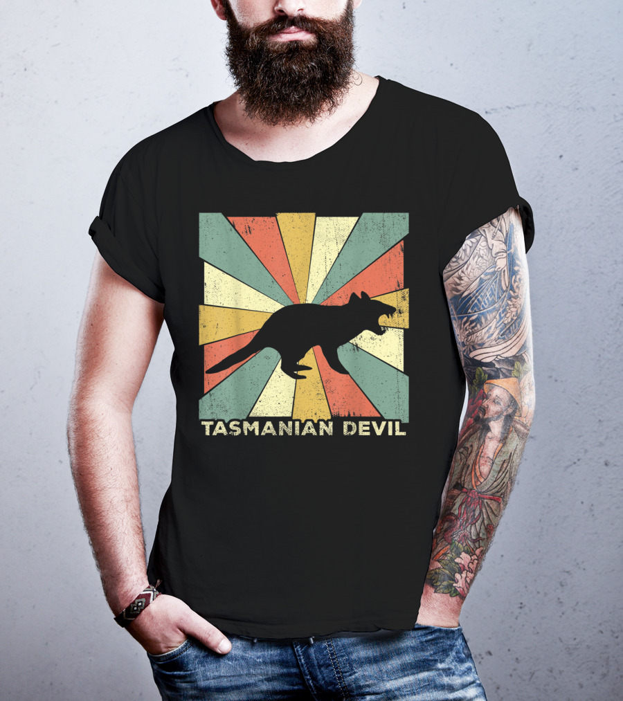 Vintage Tasmanian Devil Lover Style Animal Retro T-Shirt