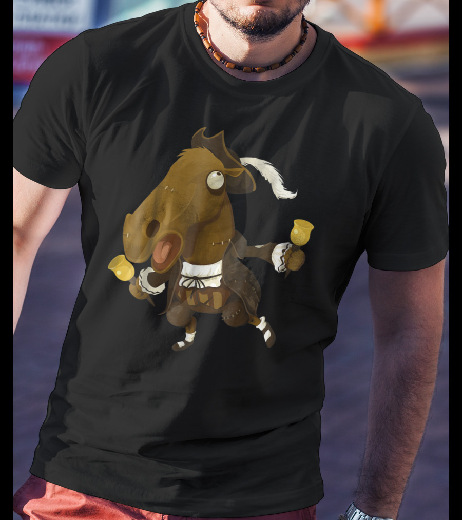 Funny Horse Joke For Horse Lovers Bell-Ringing 18th Century T-Shirt