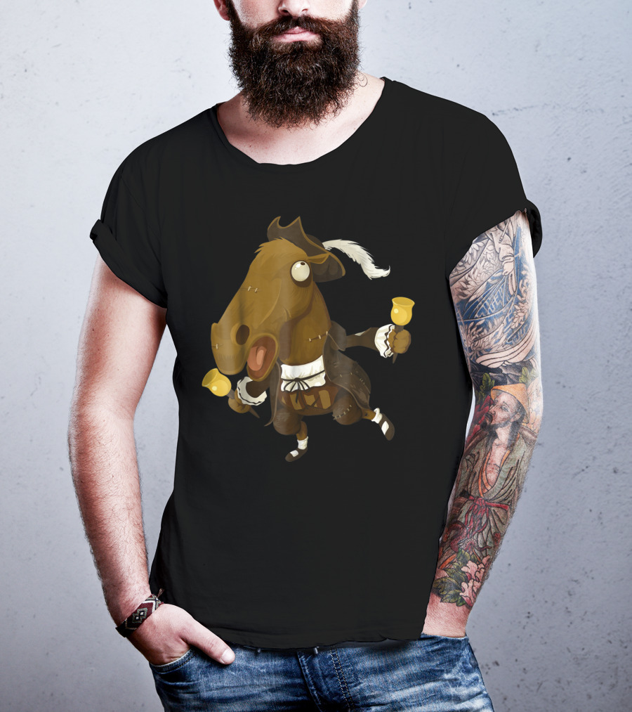 Funny Horse Joke For Horse Lovers Bell-Ringing 18th Century T-Shirt