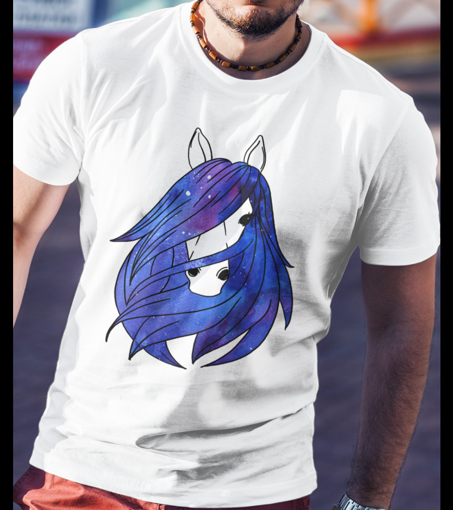 Galaxy Horse Mystical Equestrian For Girls With Starry Mane T-Shirt