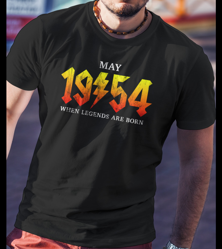 May 1954 When Legends Are Born Classic Rock T-Shirt