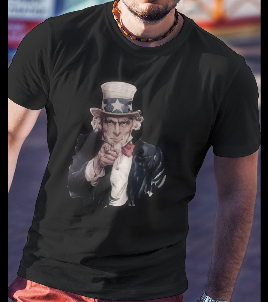 Classic Uncle Sam Pointing American Patriotism T-Shirt