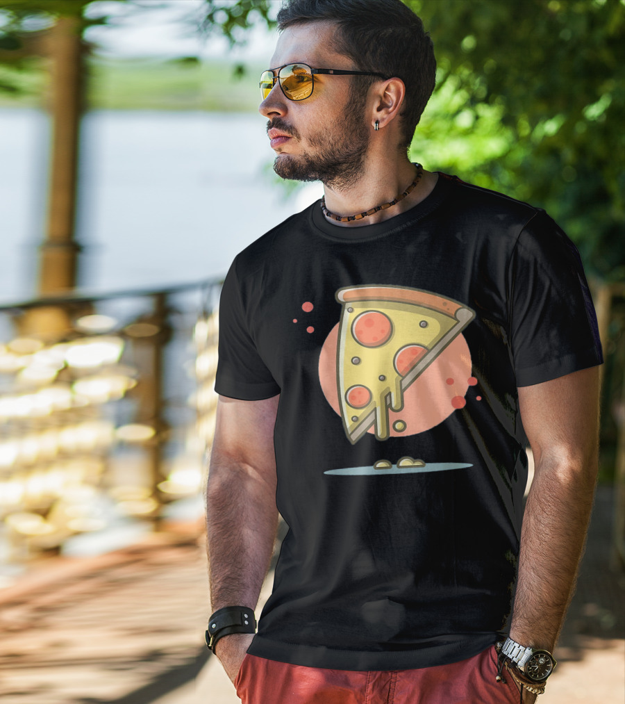 Classic Vintage Pizza Lover Funny Slice T-Shirt