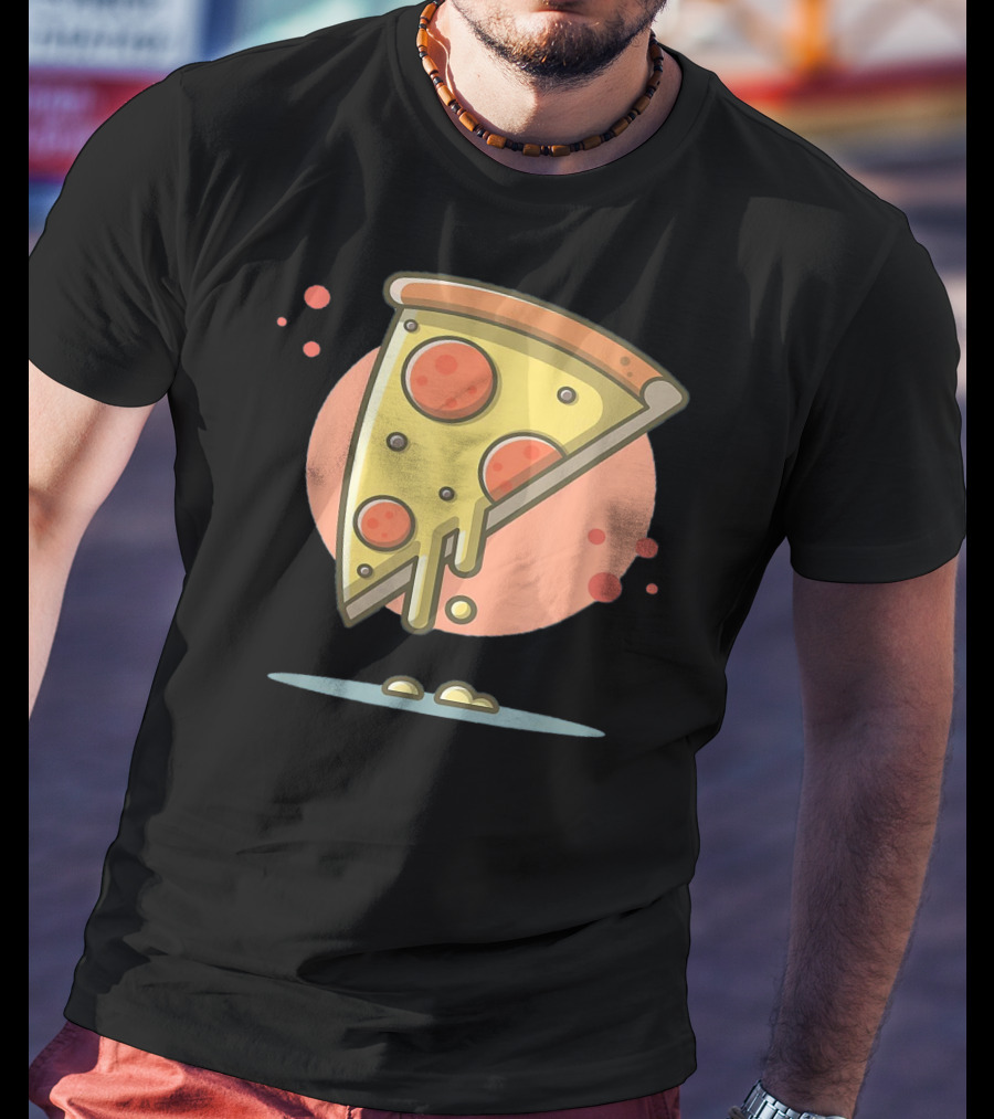 Classic Vintage Pizza Lover Funny Slice T-Shirt