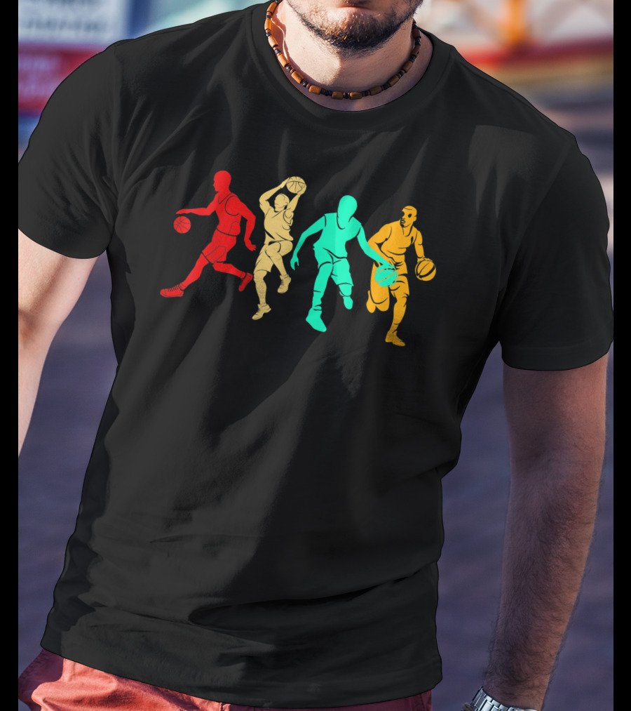 Classic Vintage Style Basketball Player T-Shirt