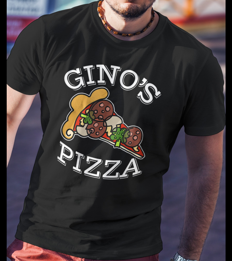 Gino's Pizza Classic Slice Pepperoni And Peppers T-Shirt