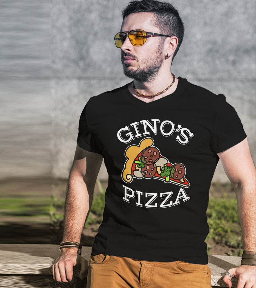 Gino's Pizza Classic Slice Pepperoni And Peppers T-Shirt