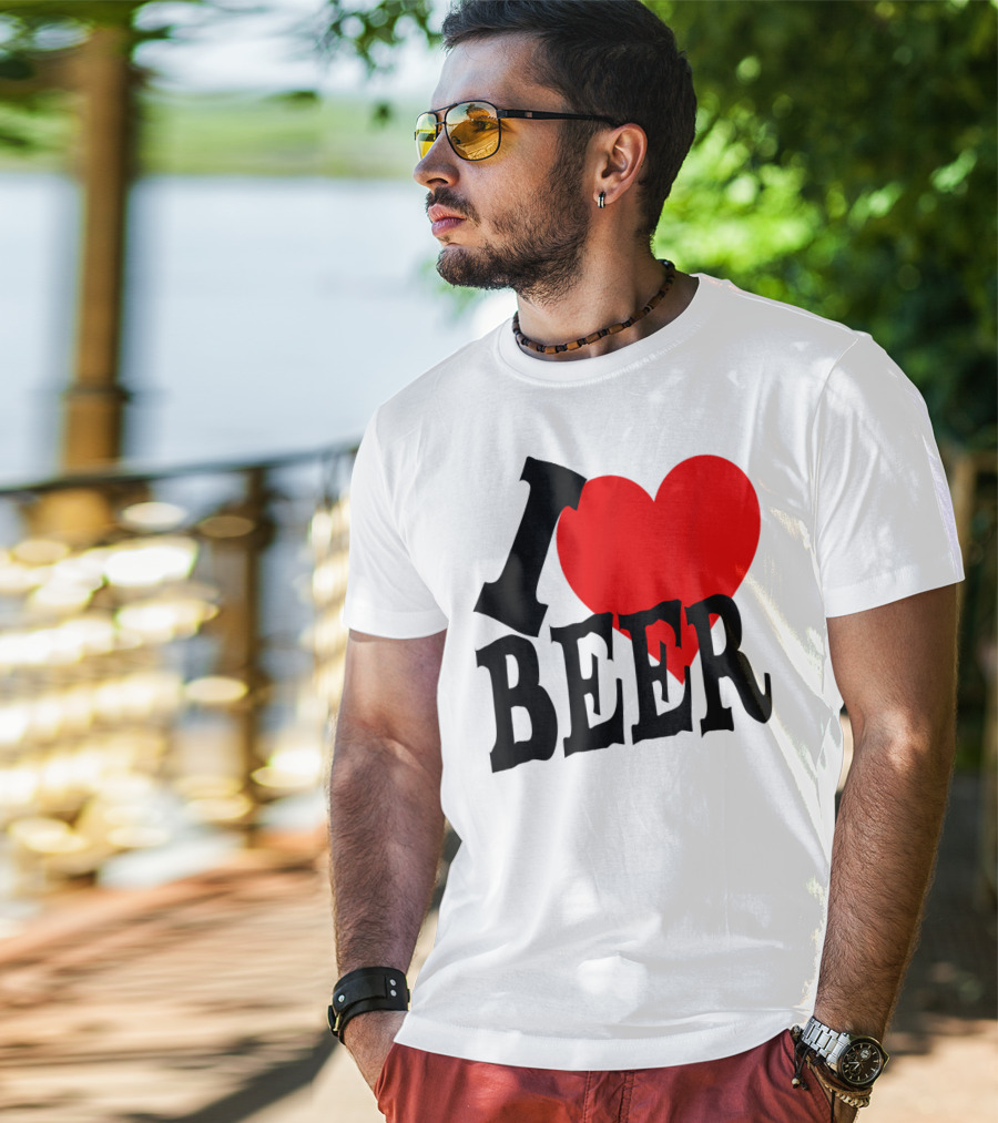 I Love Beer Cool Classic Party Lover T-Shirt