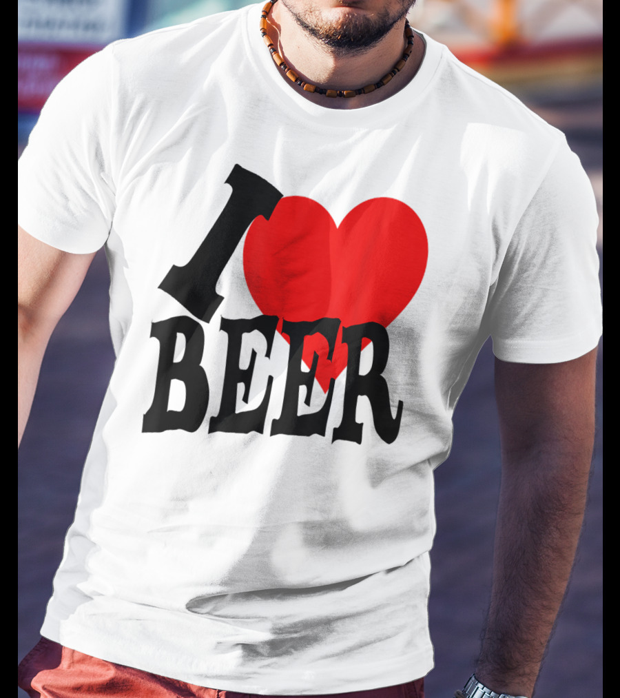 I Love Beer Cool Classic Party Lover T-Shirt