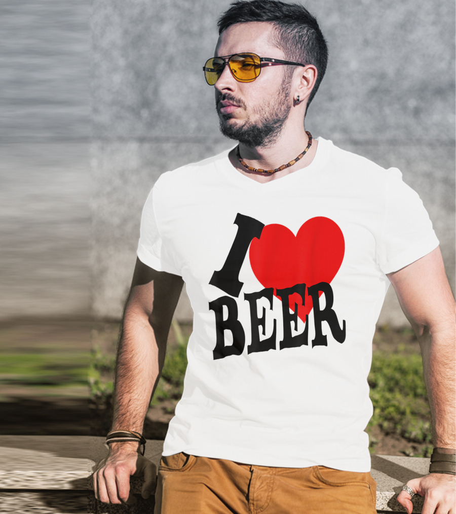 I Love Beer Cool Classic Party Lover T-Shirt