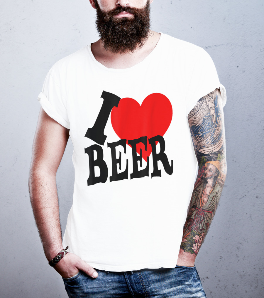 I Love Beer Cool Classic Party Lover T-Shirt