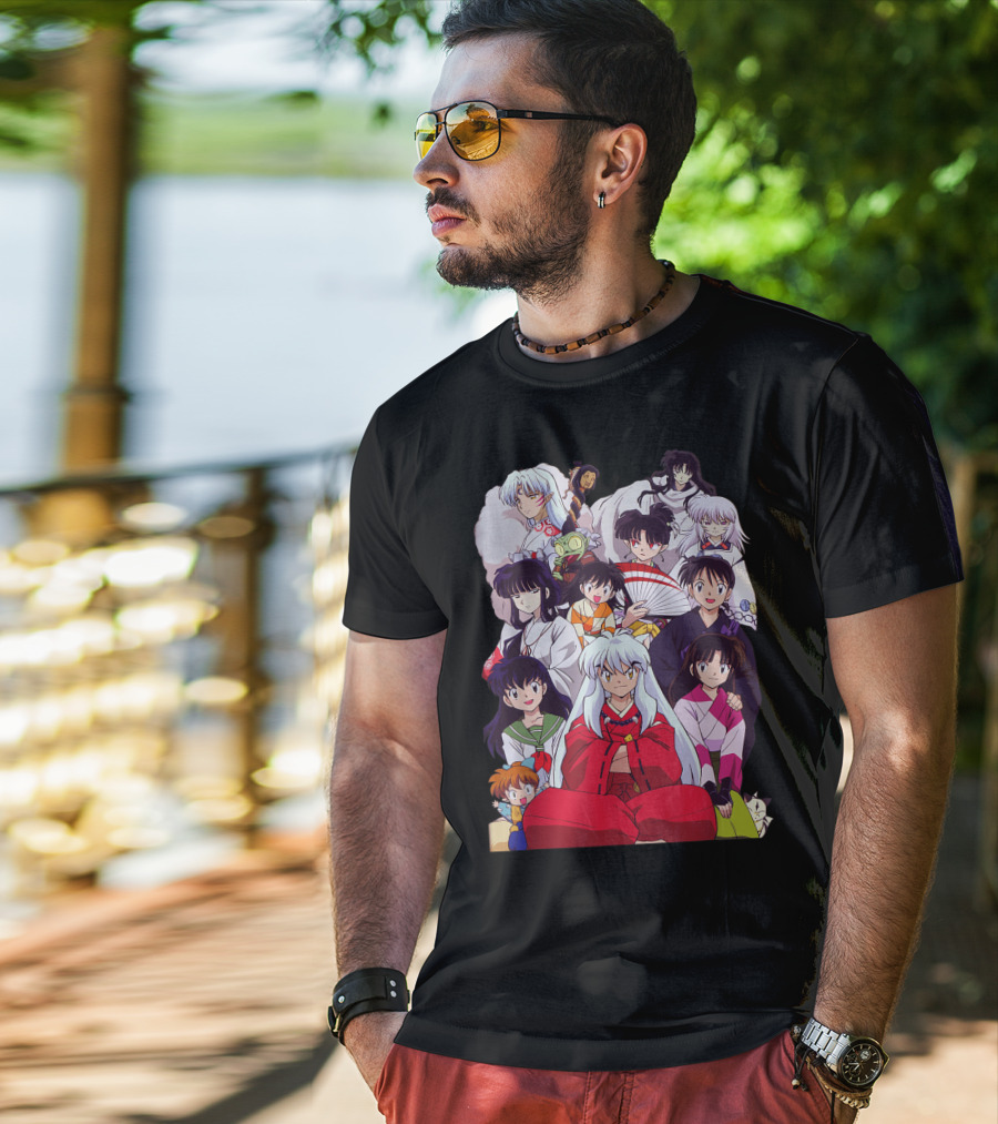 Inuyasha Characters Compilation Japanese Anime Series T-Shirt