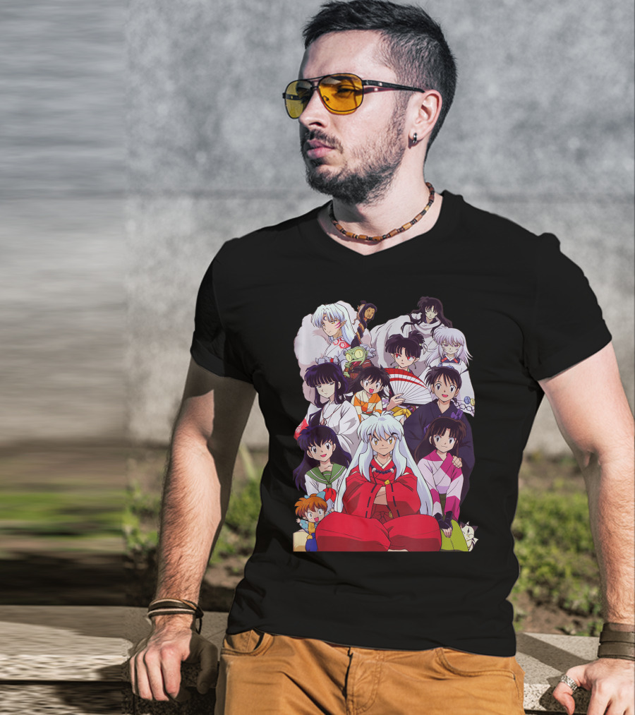 Inuyasha Characters Compilation Japanese Anime Series T-Shirt