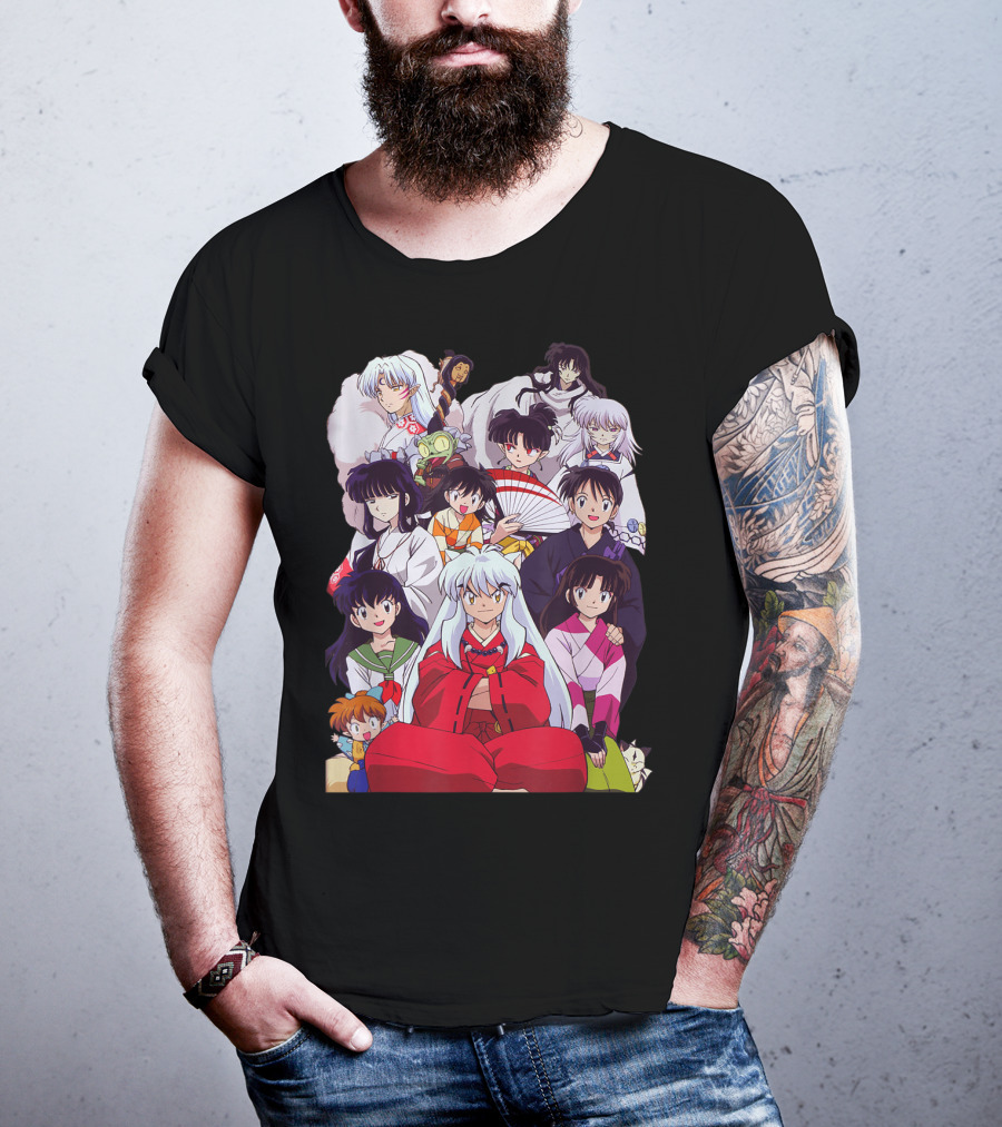 Inuyasha Characters Compilation Japanese Anime Series T-Shirt