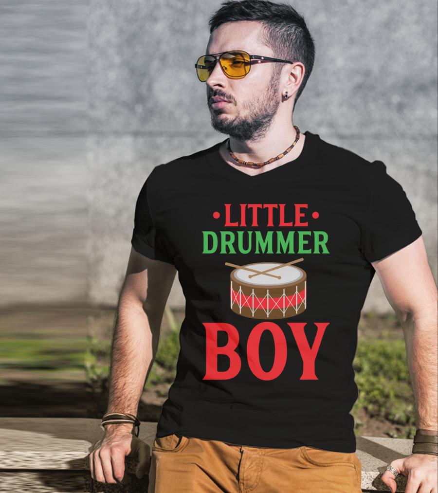 Little Drummer Boy Classic Christmas Drum T-Shirt