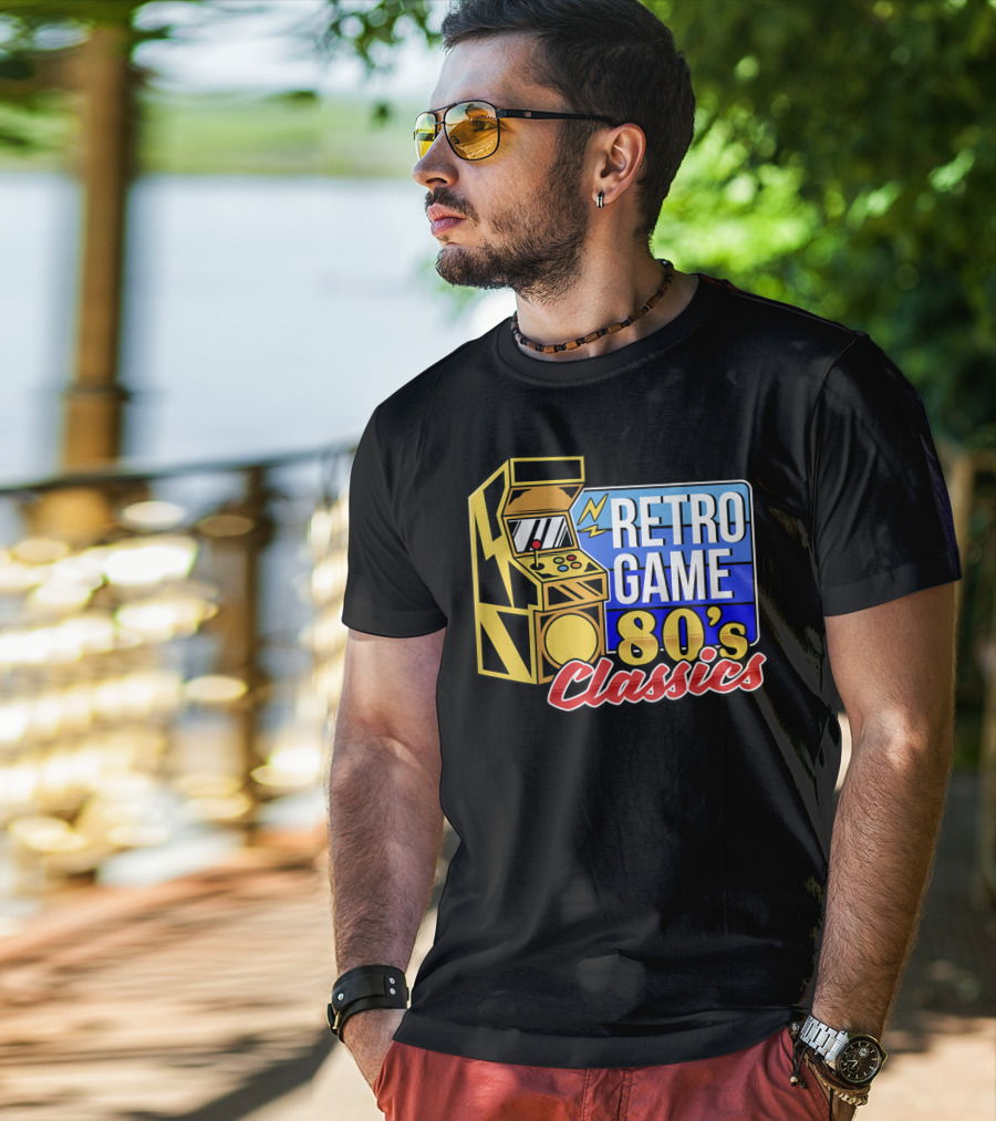 Retro Game 80's Classics Arcade Machine T-Shirt