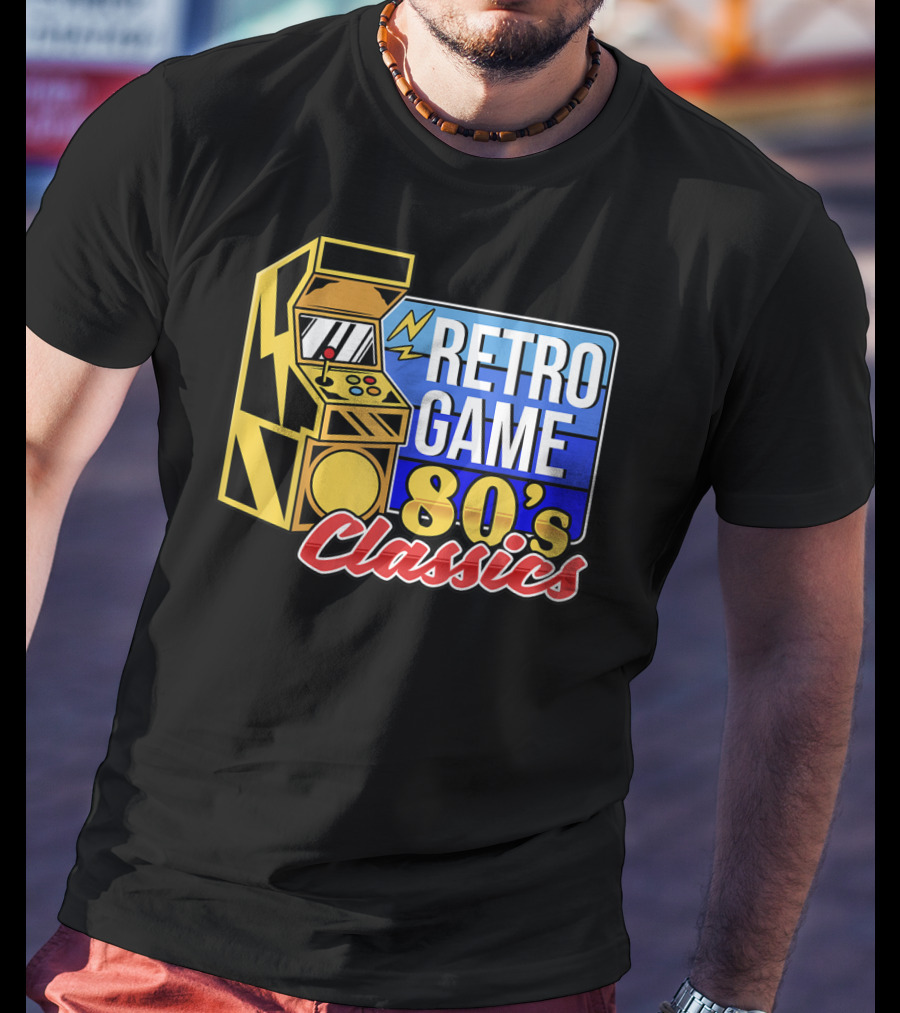 Retro Game 80's Classics Arcade Machine T-Shirt