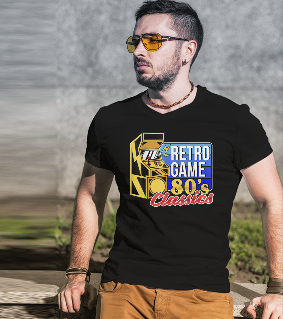 Retro Game 80's Classics Arcade Machine T-Shirt