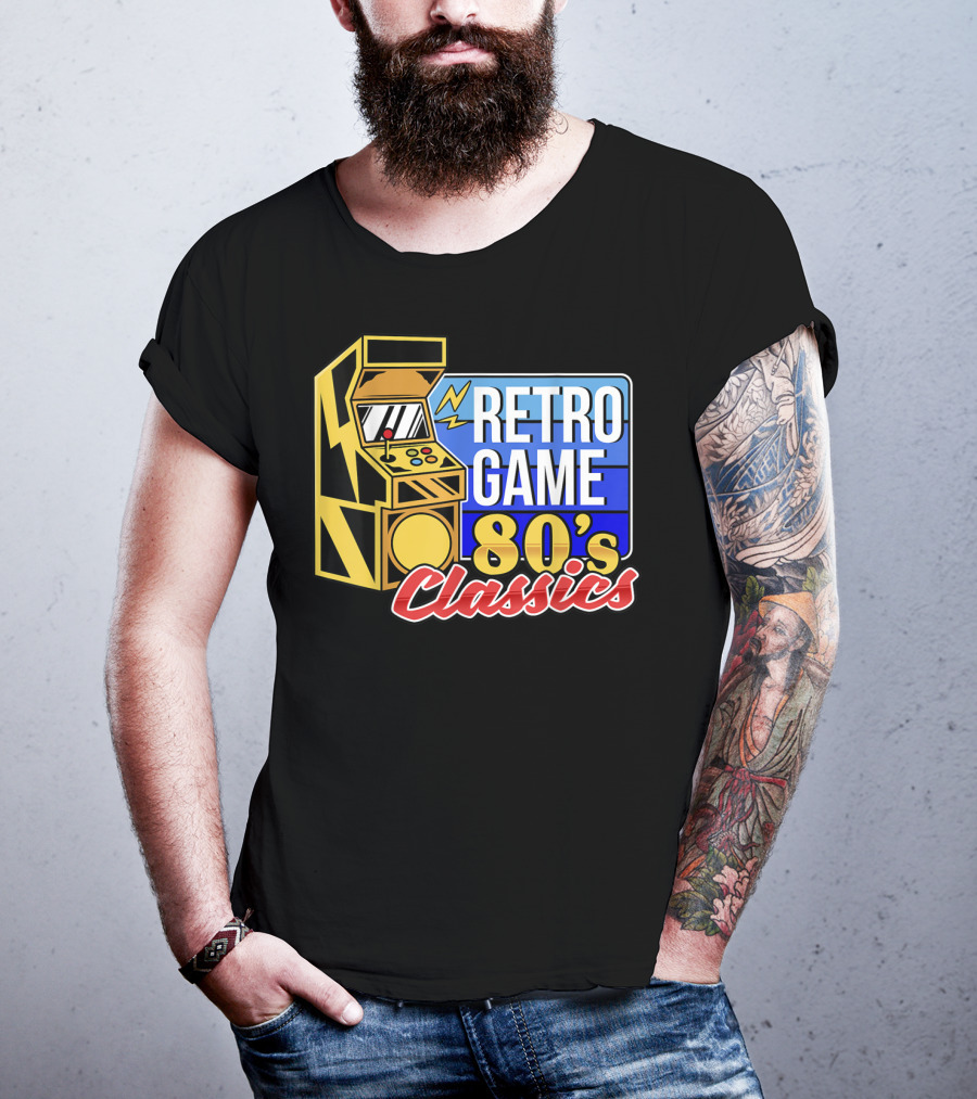 Retro Game 80's Classics Arcade Machine T-Shirt