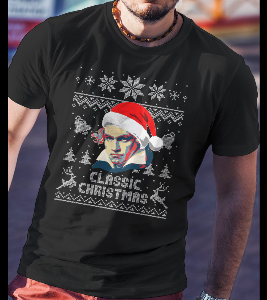 Ludwig Van Beethoven Classic Christmas T-Shirt