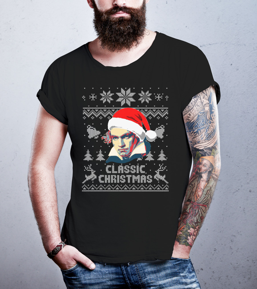 Ludwig Van Beethoven Classic Christmas T-Shirt