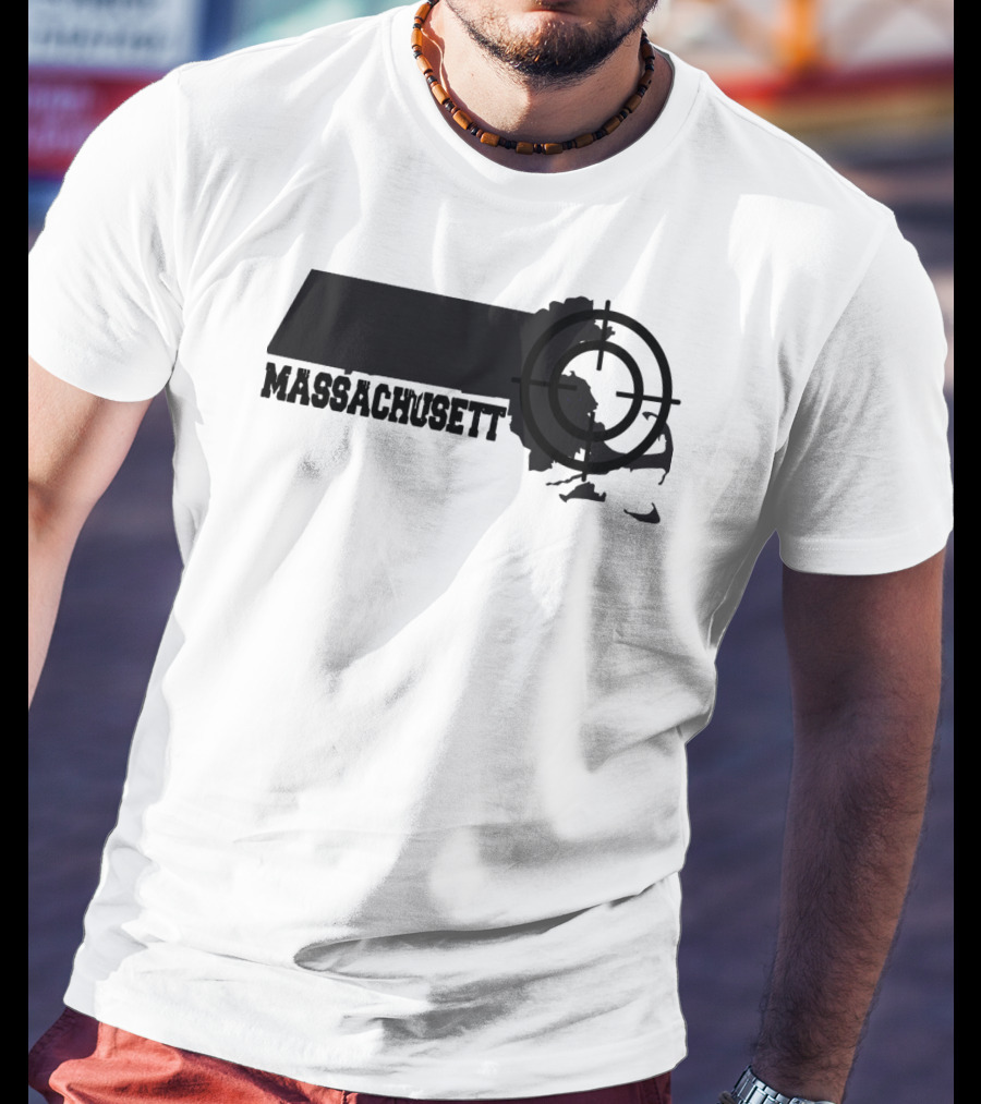 Massachusetts Target Map Fun T-Shirt