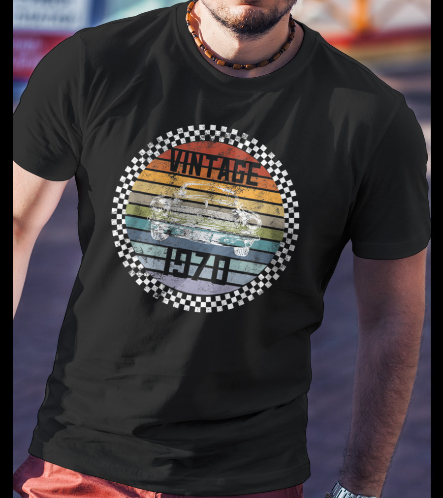 Vintage 1970 Men's 50 Year Old Birthday Classic Car T-Shirt
