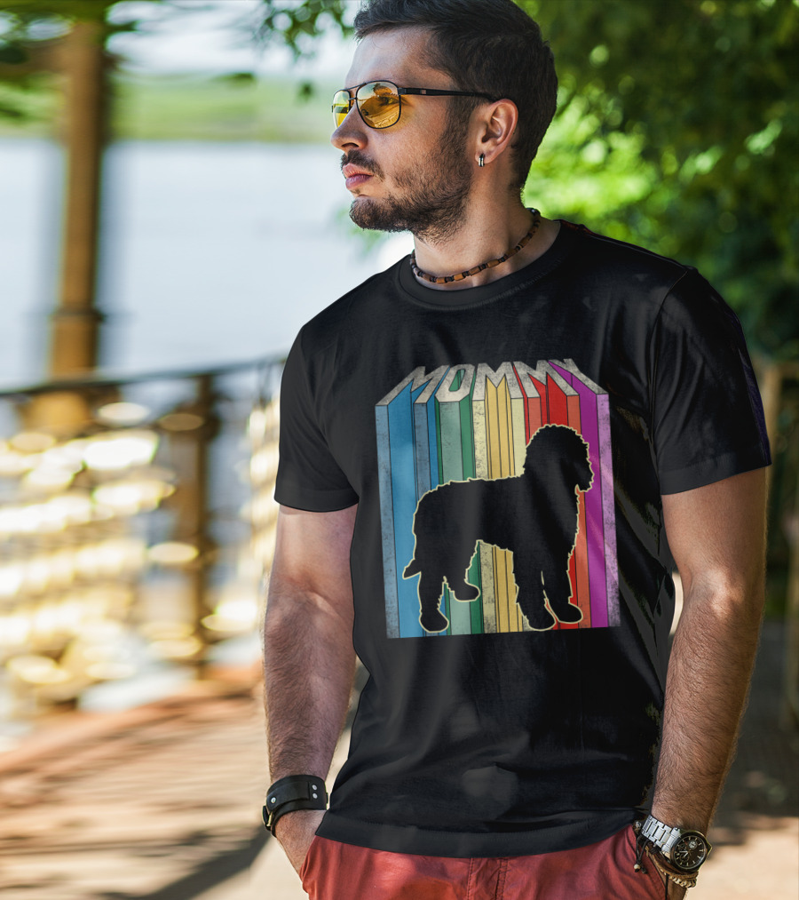 Rainbow Mommy Doodle Dog T-Shirt