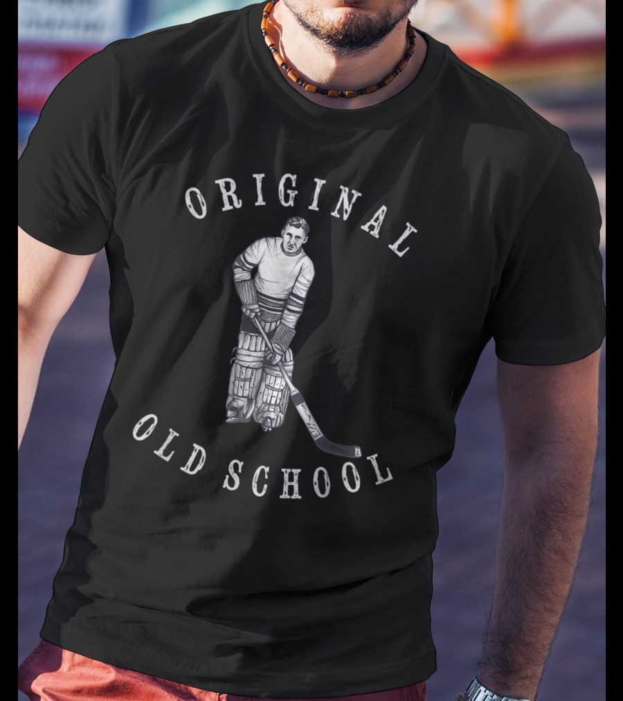 Original Old School Hockey Goalie Vintage Era T-Shirt